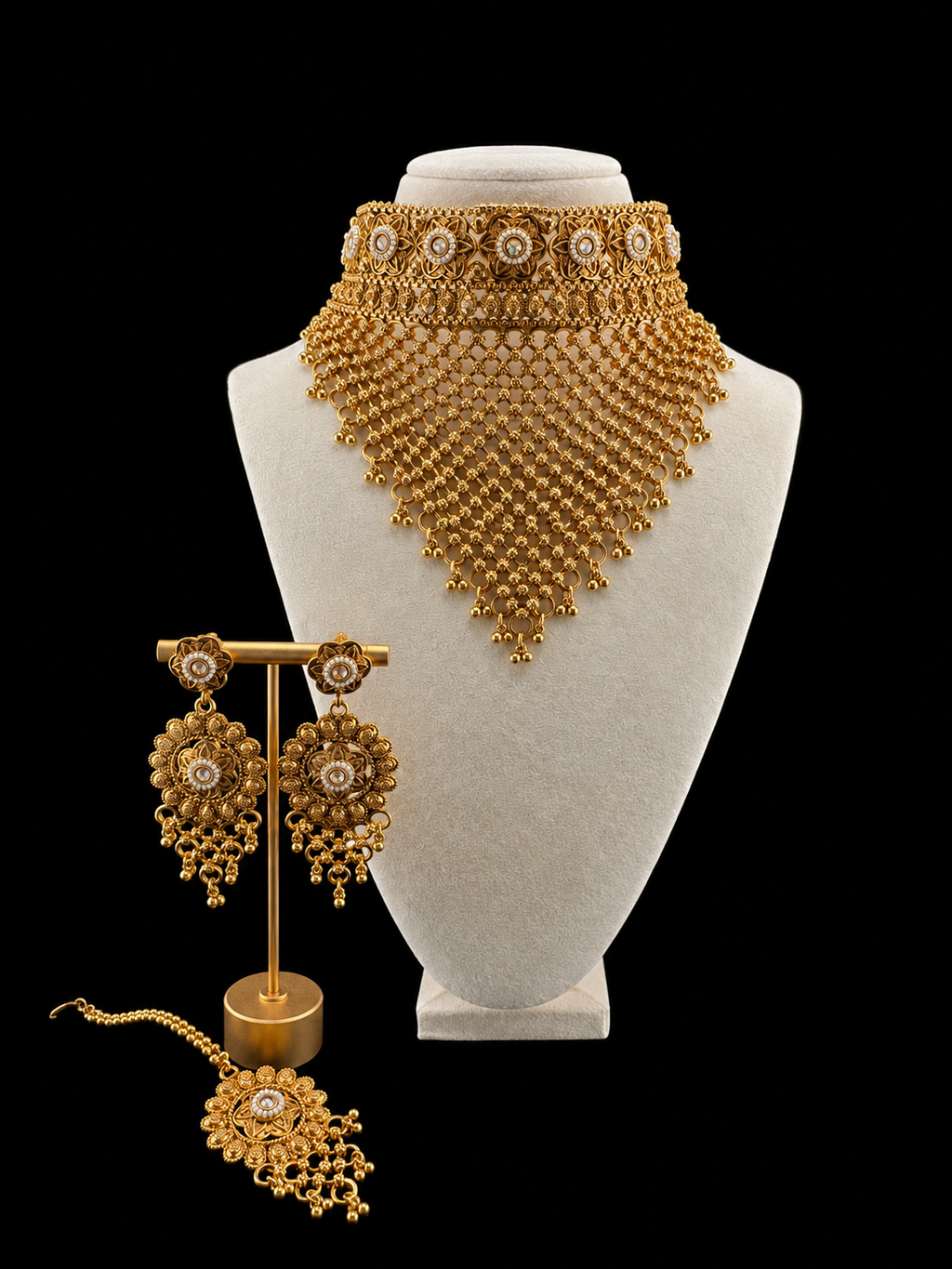 Golden Veil Bridal Set