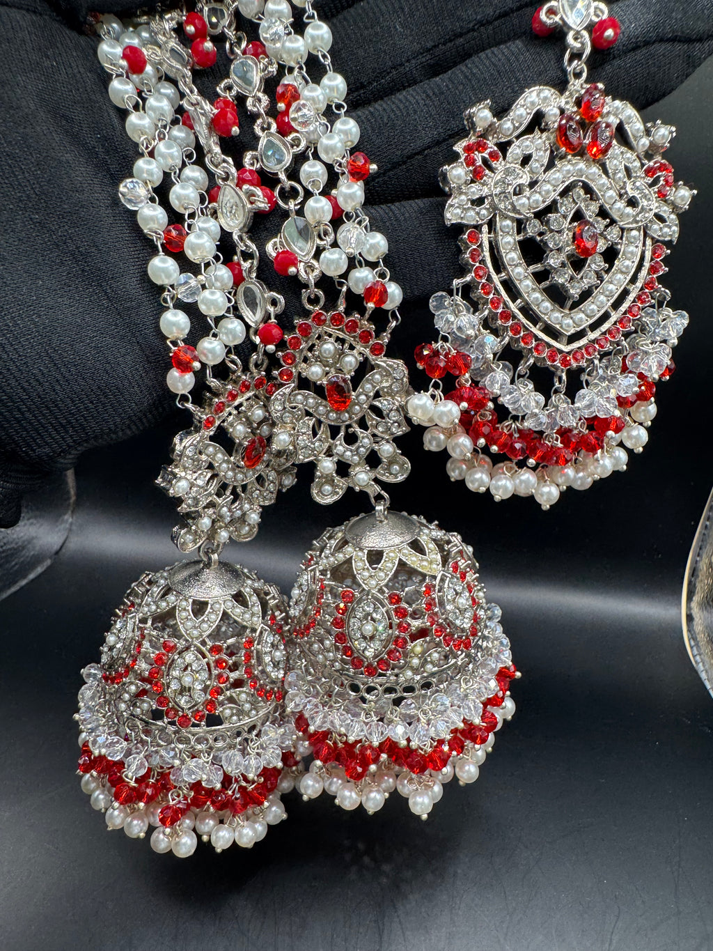 JHUMKA WITH TIKKA SILVER