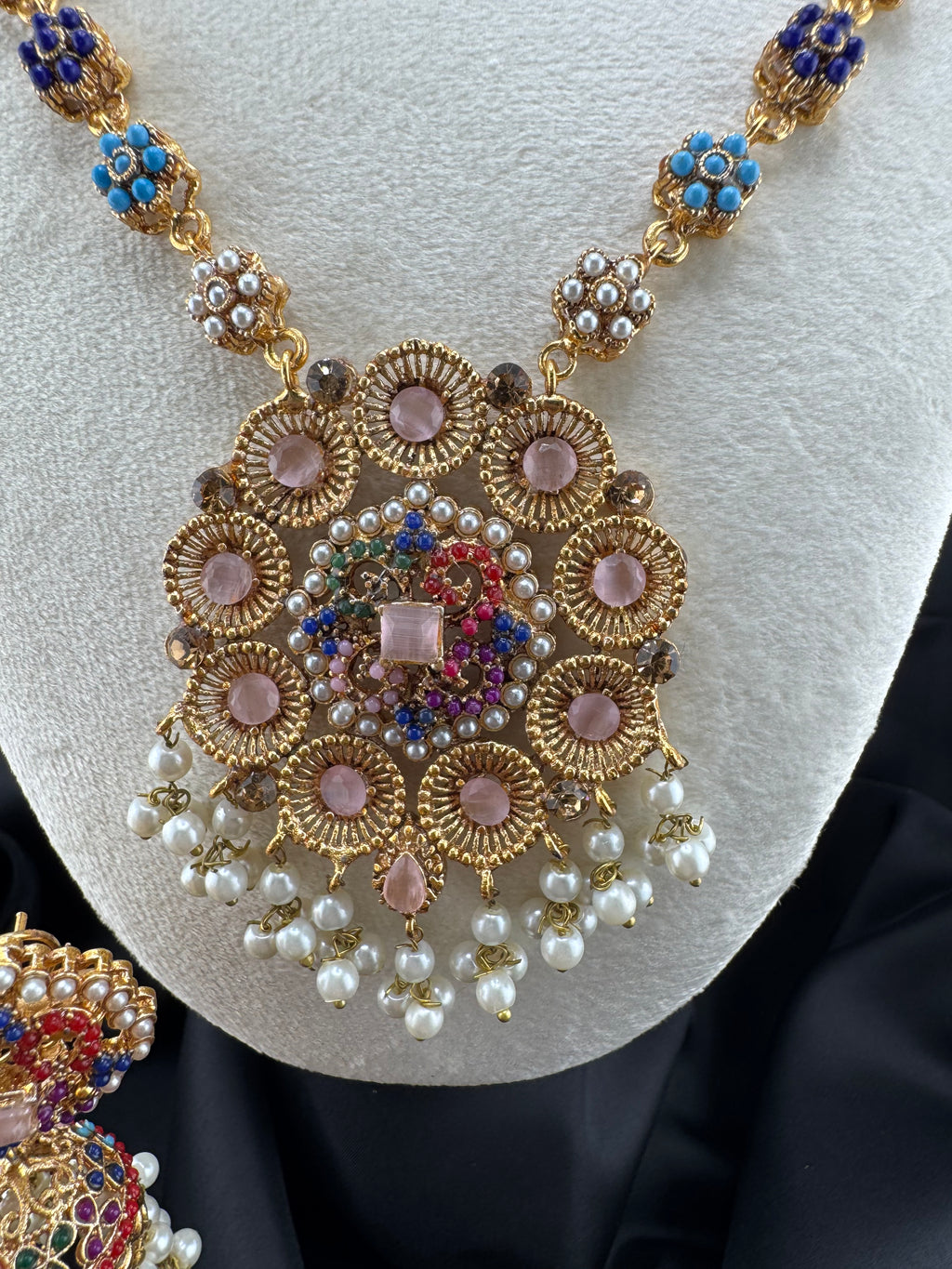 Navratna necklace set