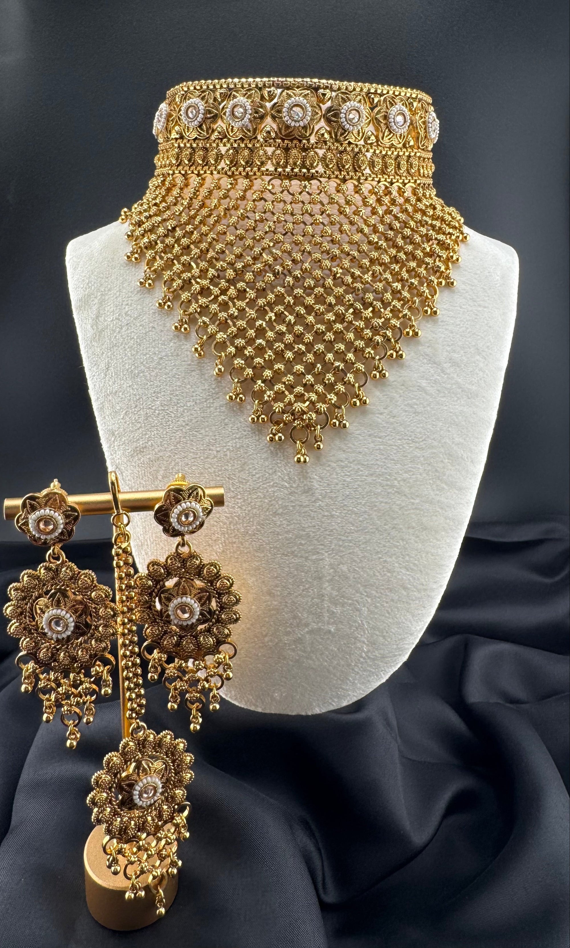 Golden Veil Bridal Set