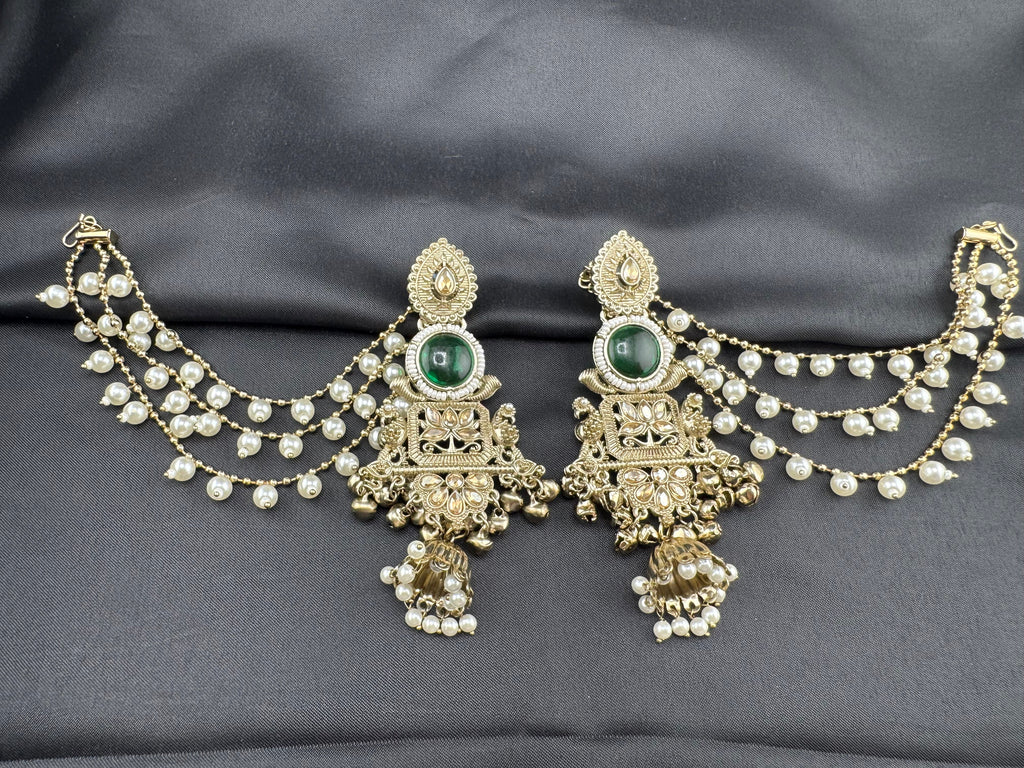 kashmiri jhumka with Sahara