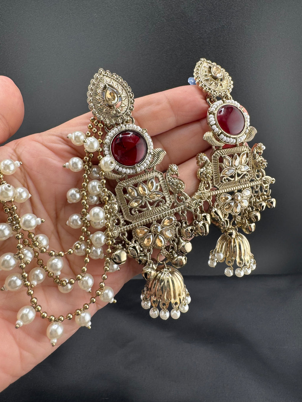 kashmiri jhumka with Sahara