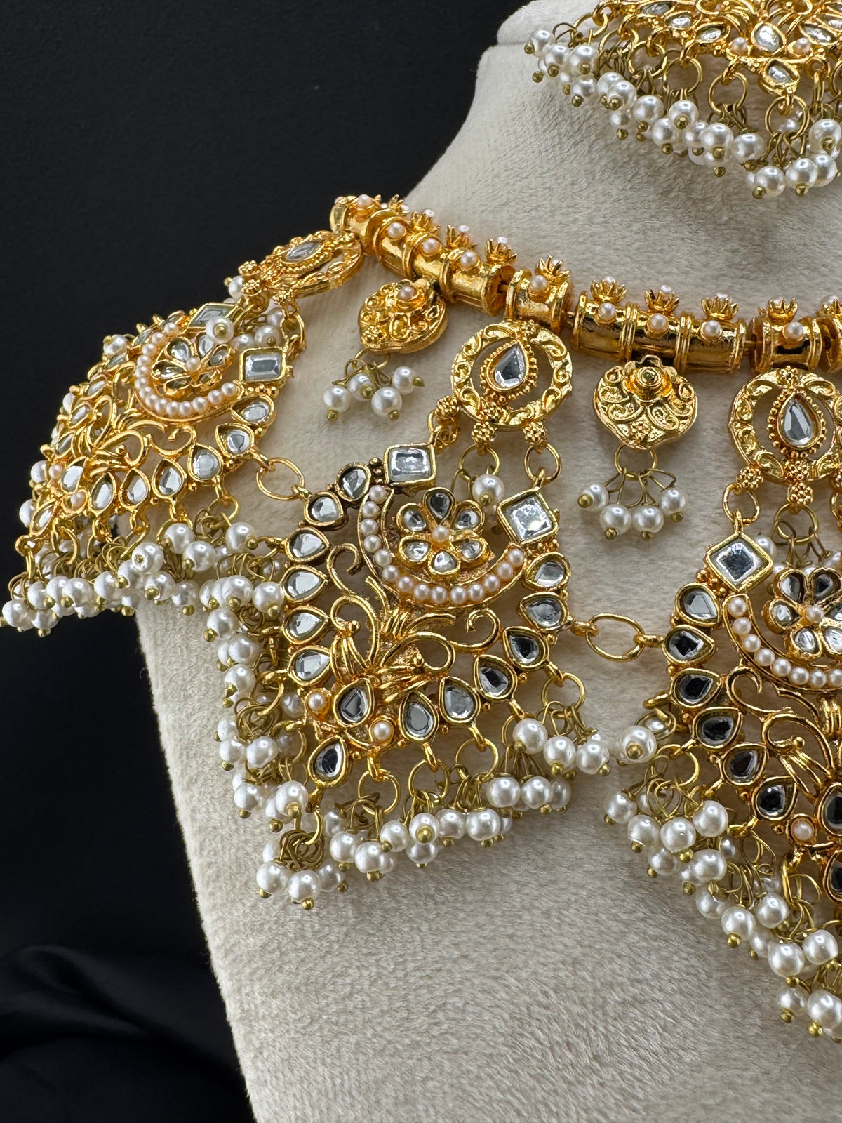 zari gold bridal set