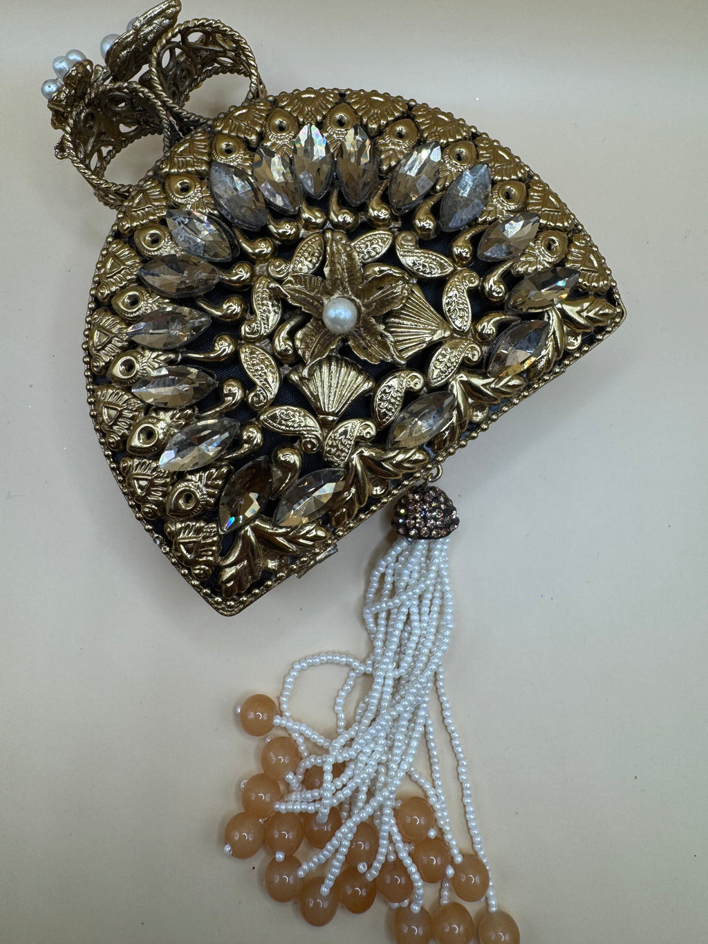 copper gold clutch