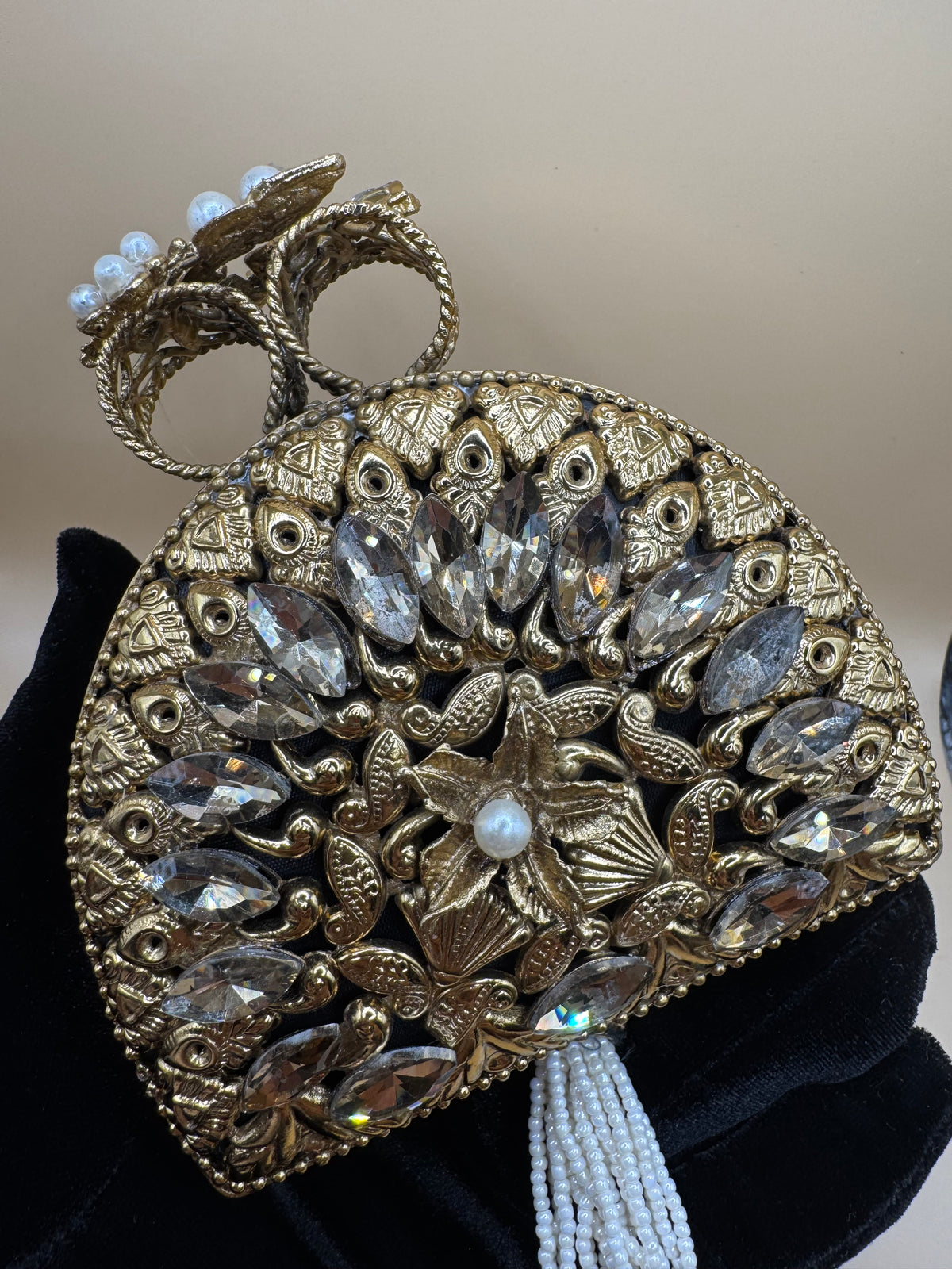 copper gold clutch