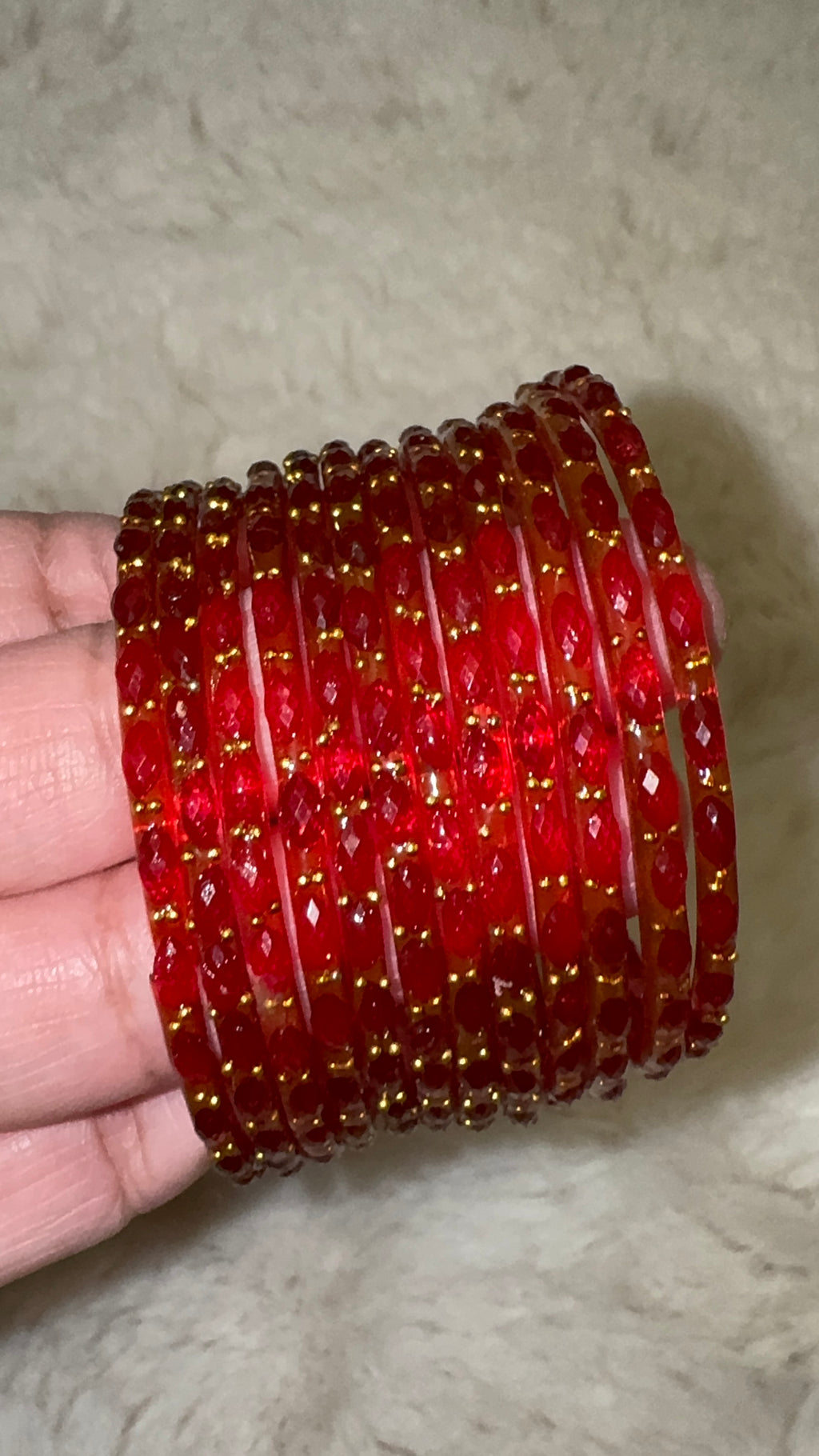 RAIN DROP GLASS BANGLES