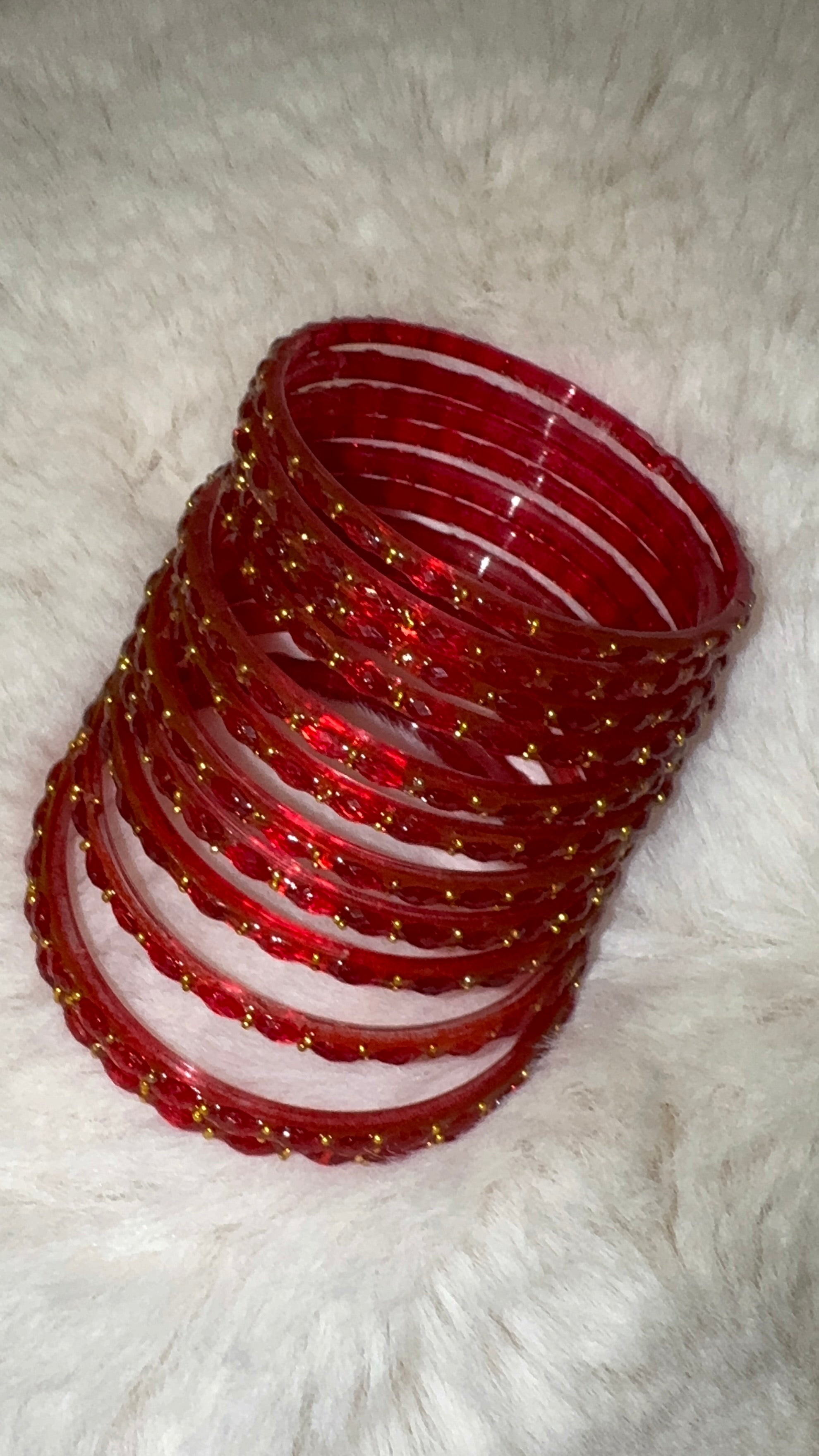 RAIN DROP GLASS BANGLES