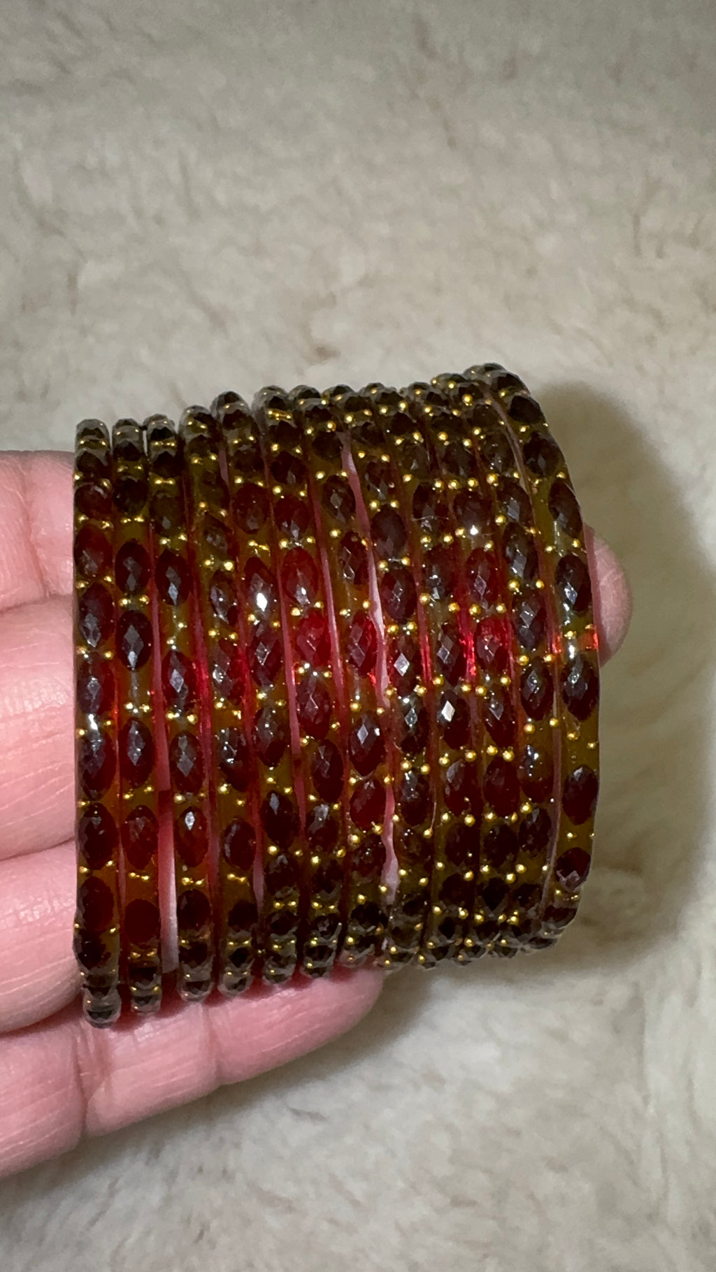 RAIN DROP GLASS BANGLES