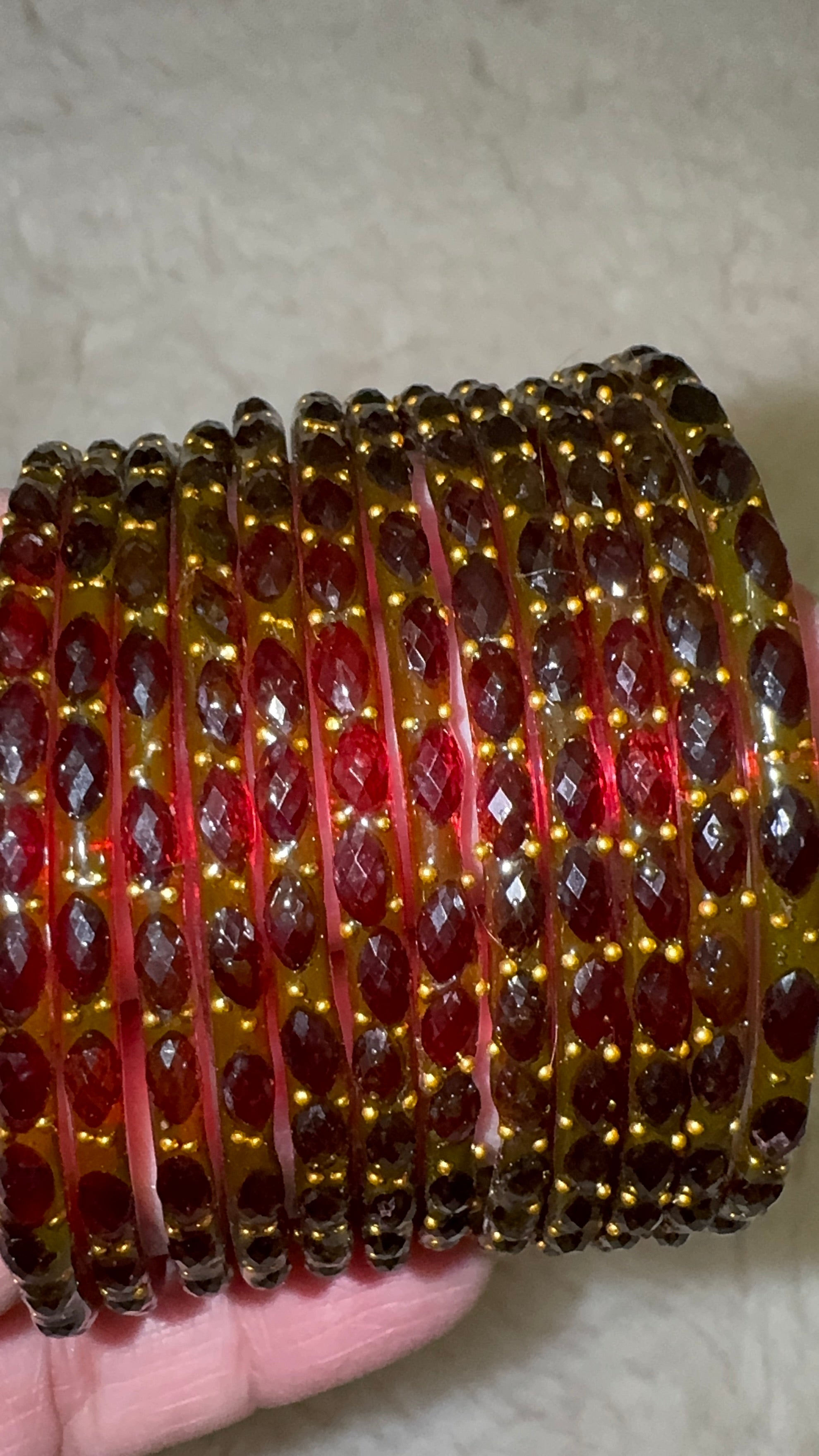 RAIN DROP GLASS BANGLES