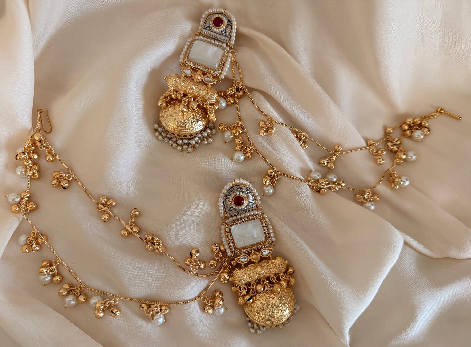 Kashmiri earrings with sahara,