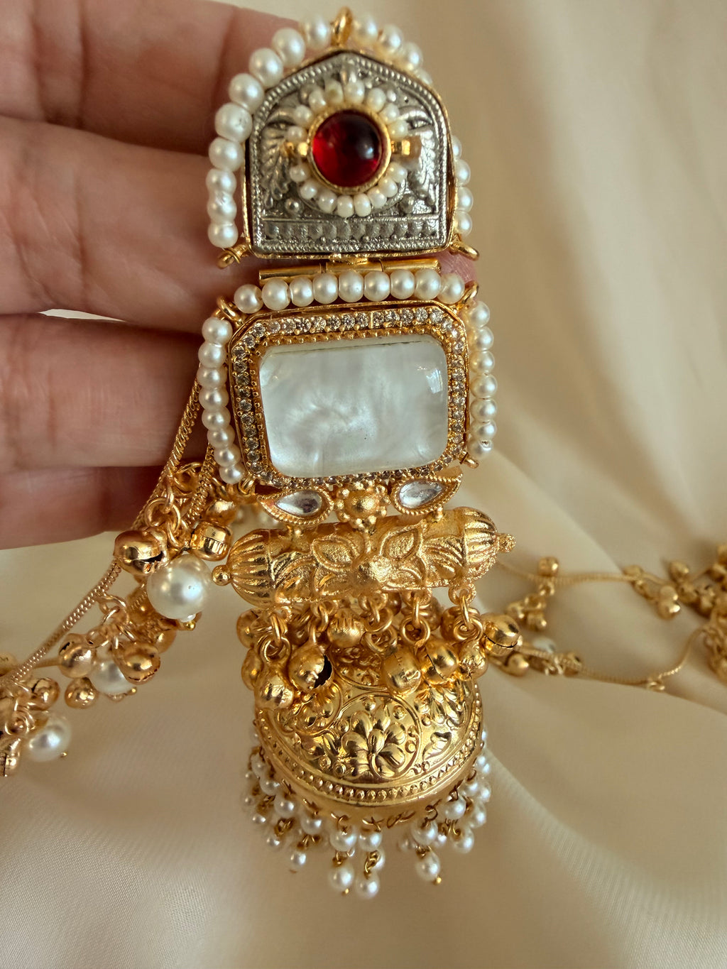 Kashmiri earrings with sahara,