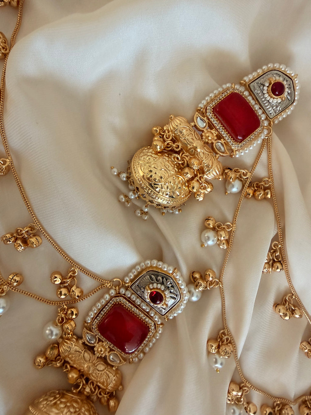 Kashmiri earrings with sahara,