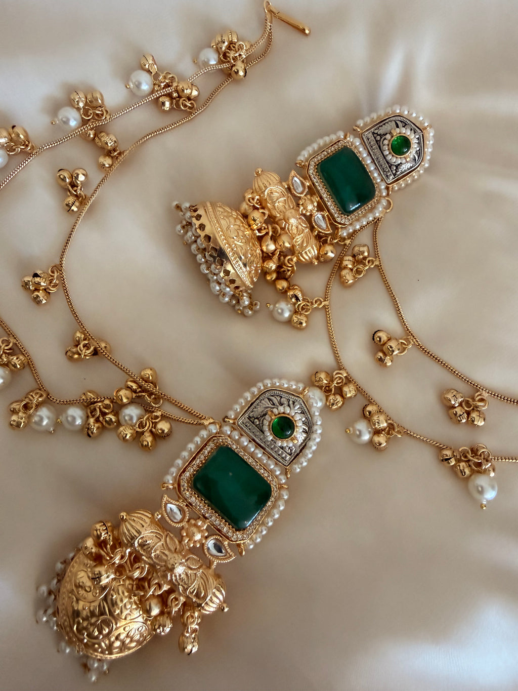 Kashmiri earrings with sahara,