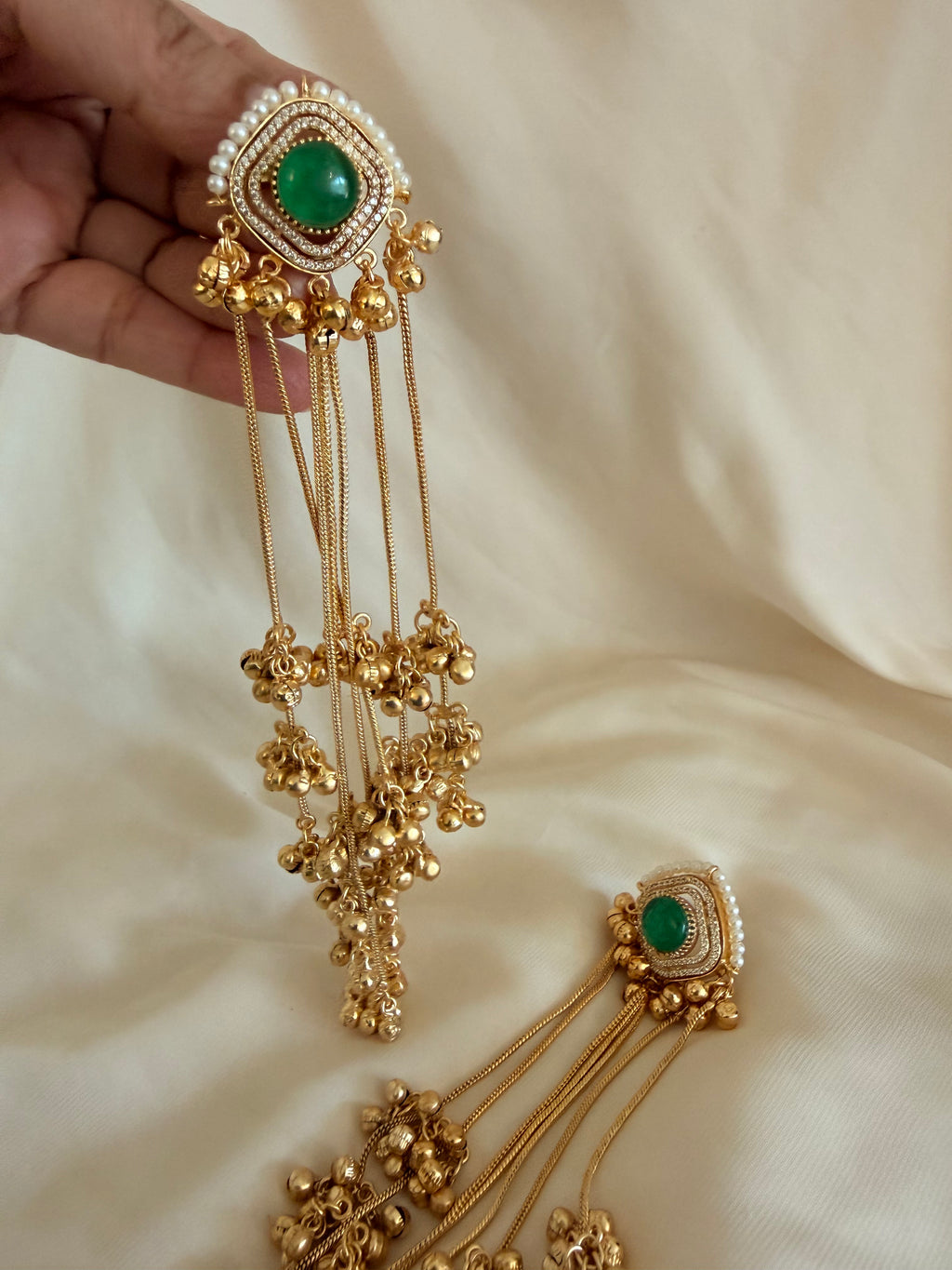 Kashmiri Long Drop Ghungroo Earring