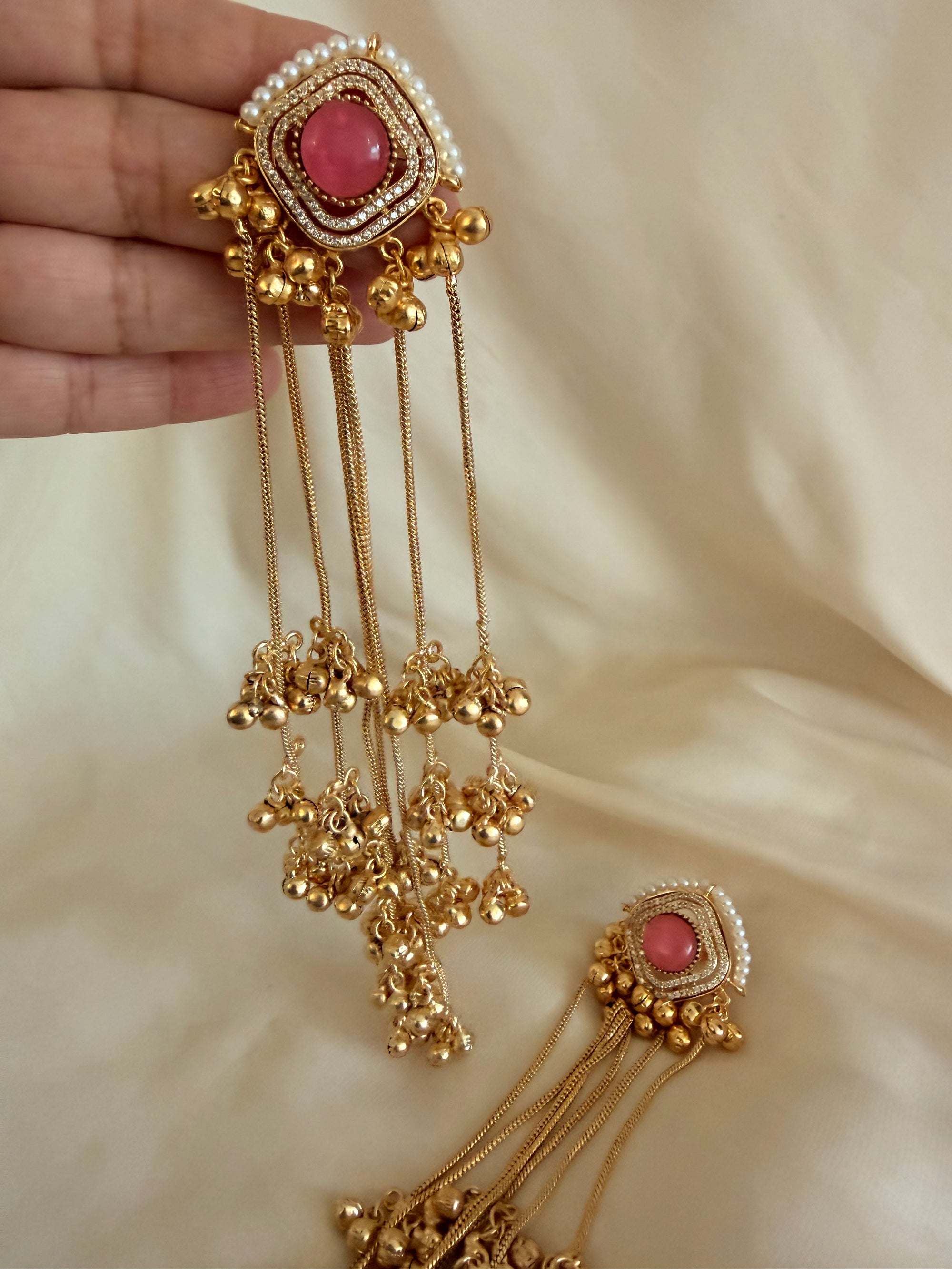 Kashmiri Long Drop Ghungroo Earring