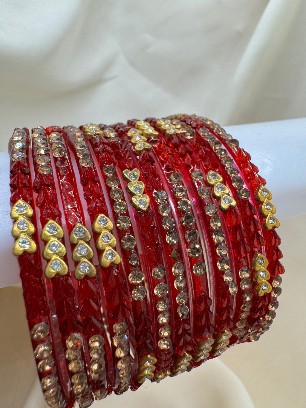 RAINDROP BANGLES GOLDEN HEARTS