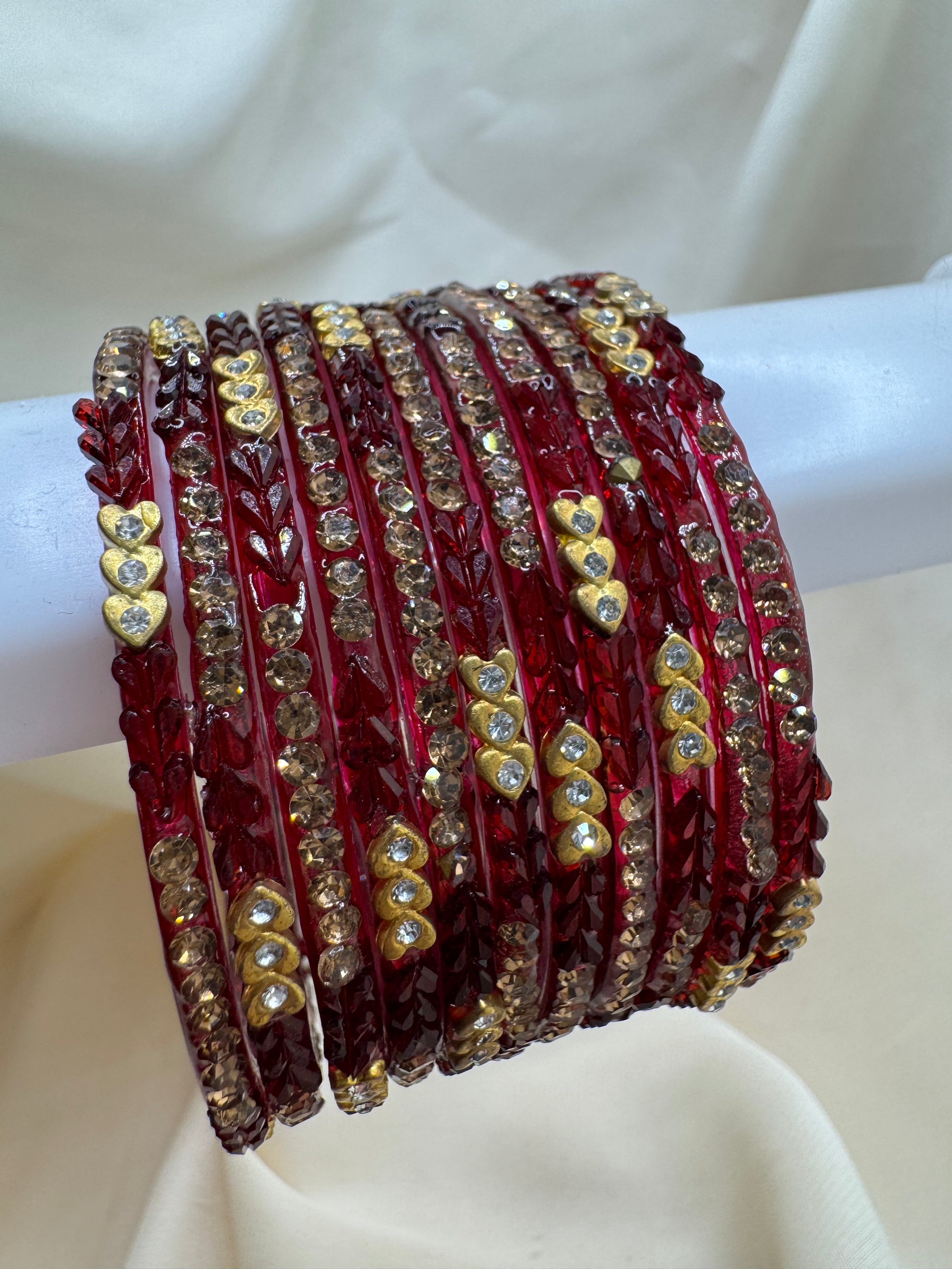 RAINDROP BANGLES GOLDEN HEARTS
