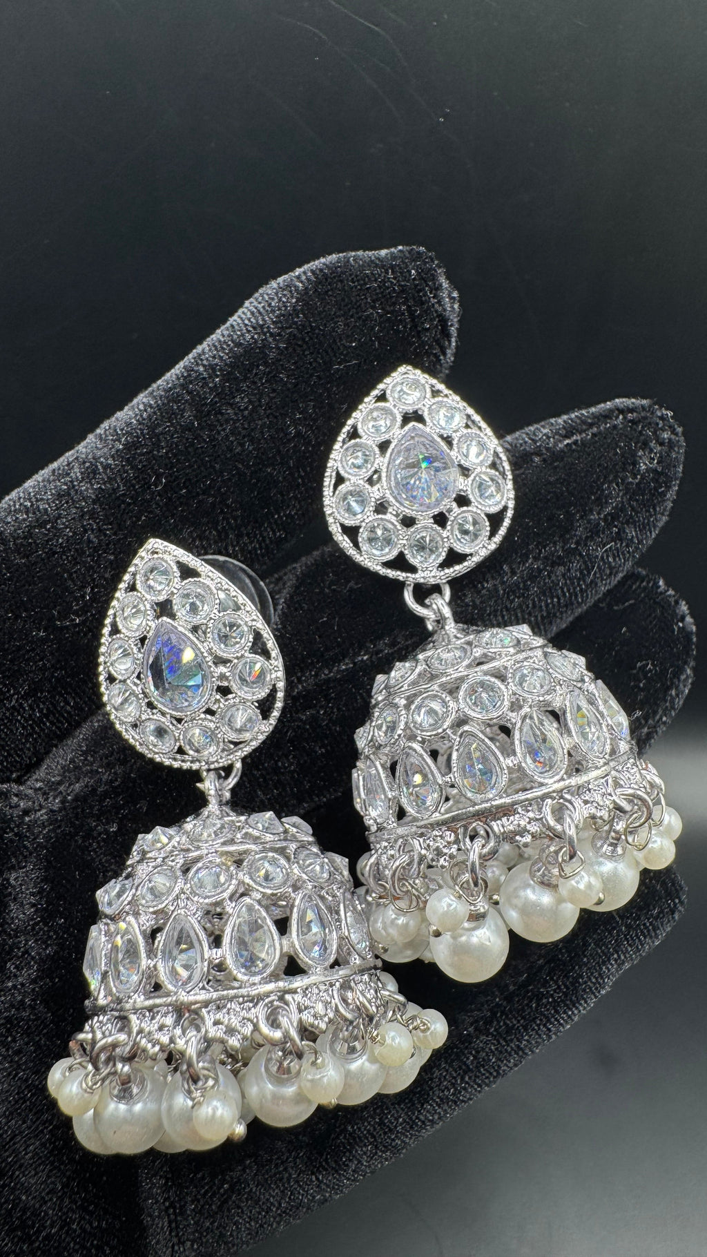 Noor Zircon Jhumka Drops