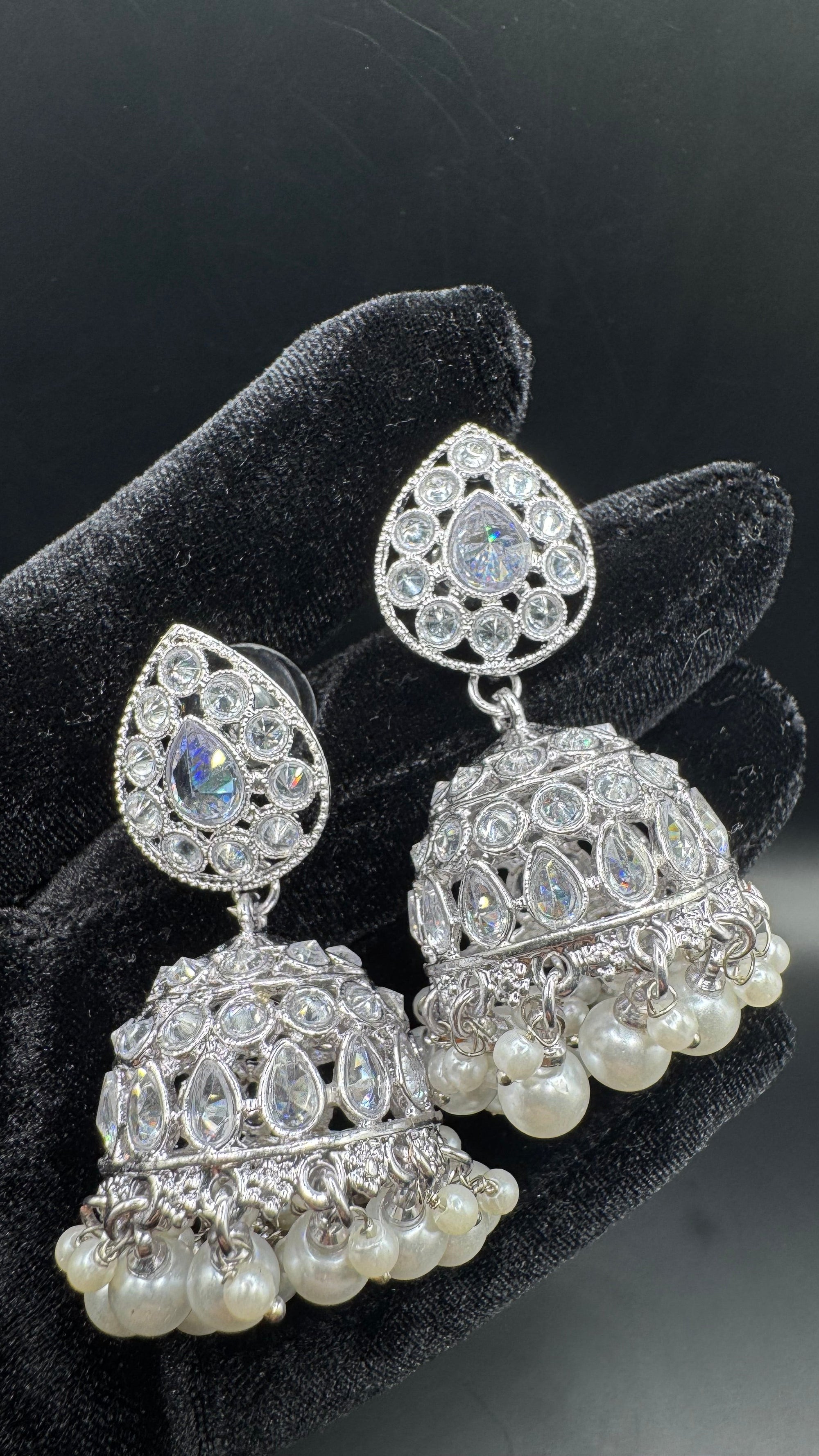 Noor Zircon Jhumka Drops