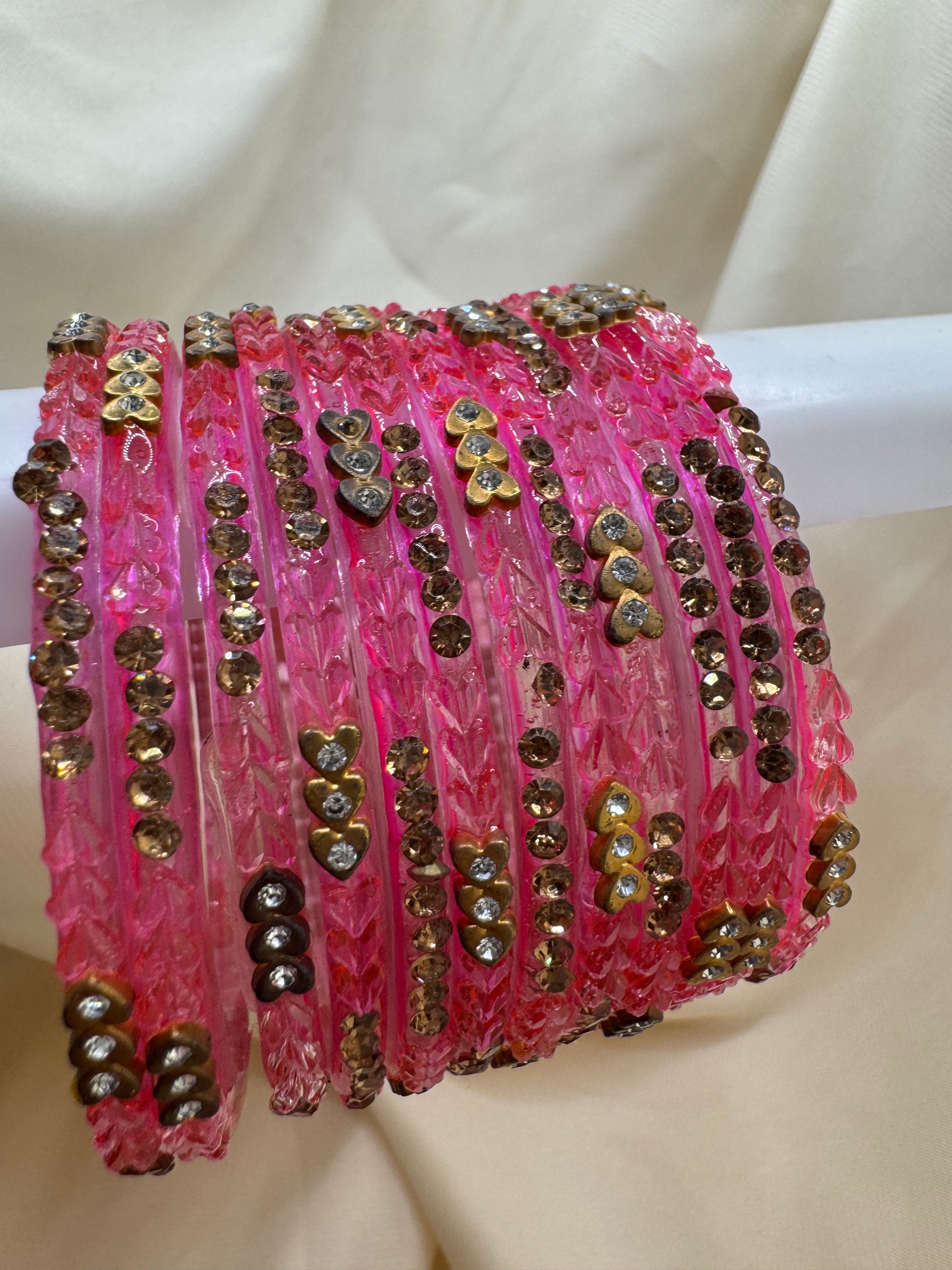 RAINDROP BANGLES GOLDEN HEARTS
