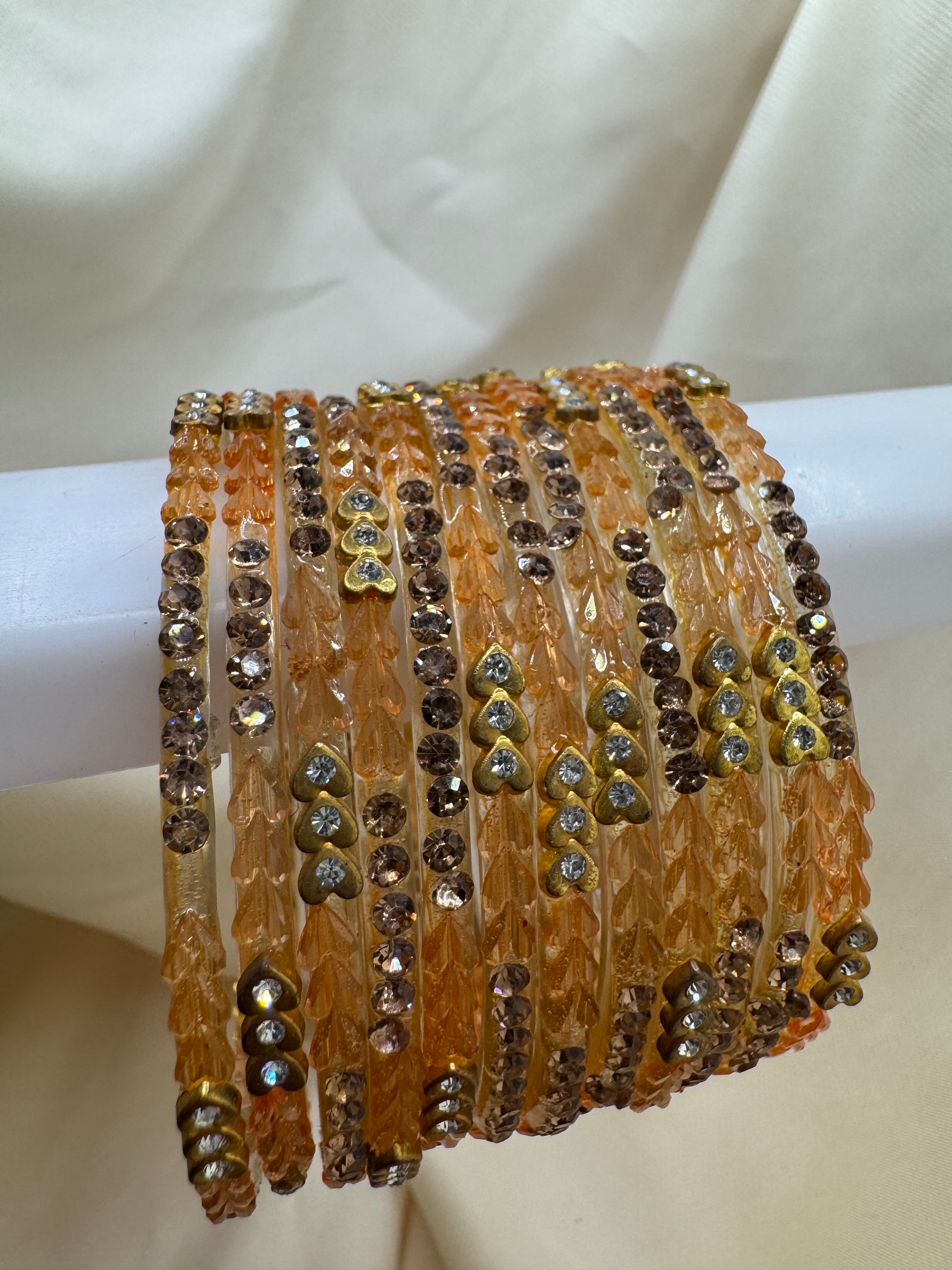 RAINDROP BANGLES GOLDEN HEARTS