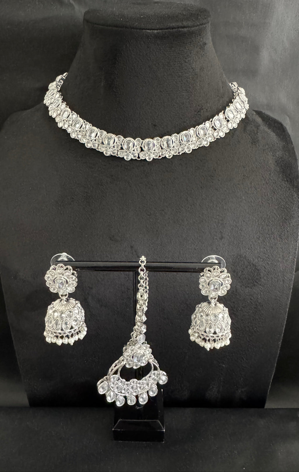 Reverse AD Stone Set in Silver