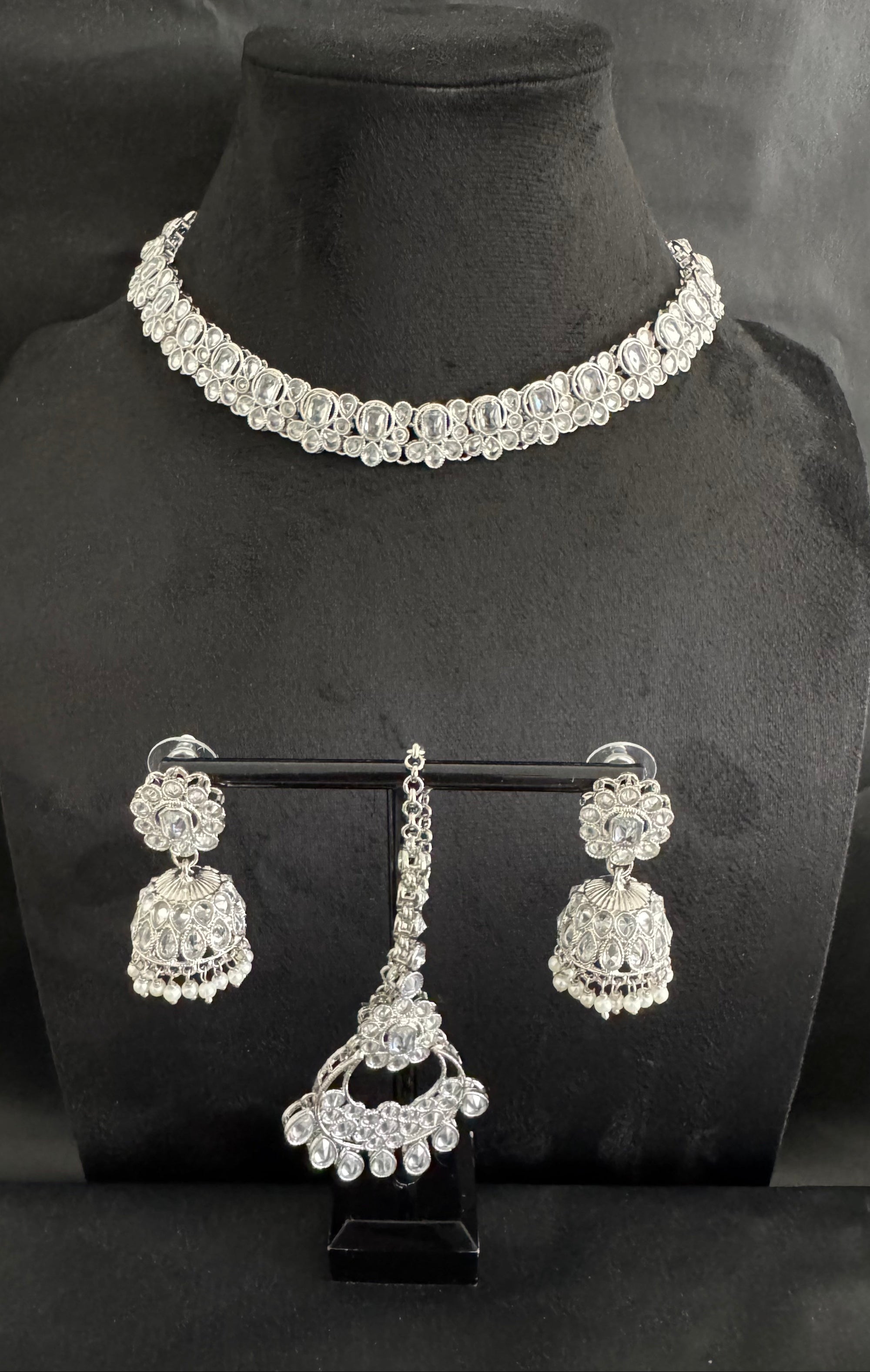 Reverse AD Stone Set in Silver