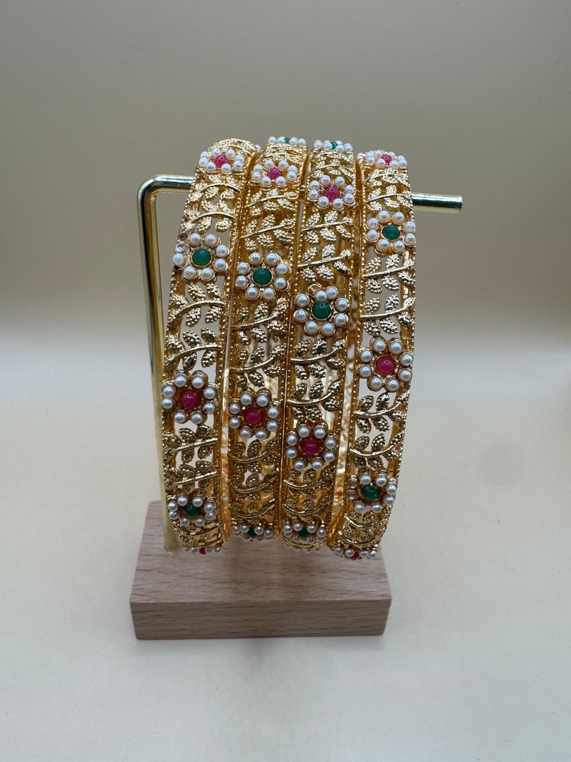 FLOWER BANGLES SET