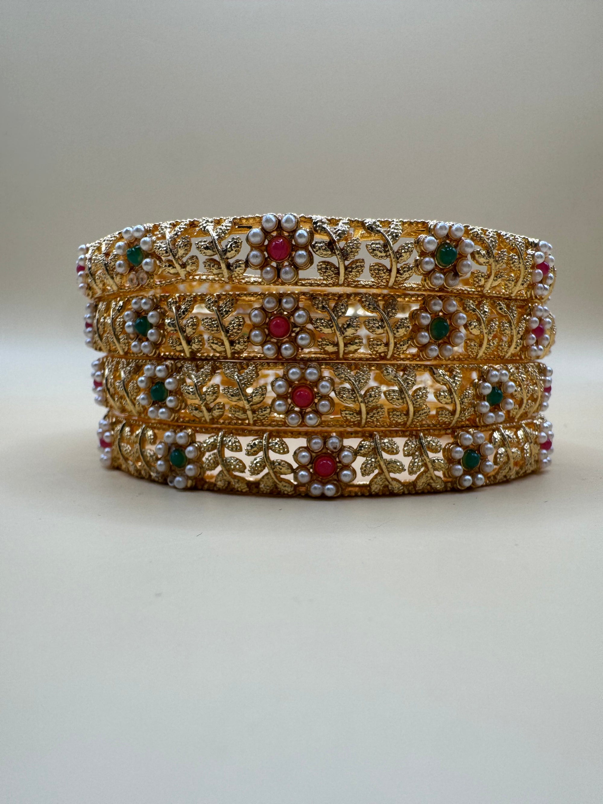 FLOWER BANGLES SET