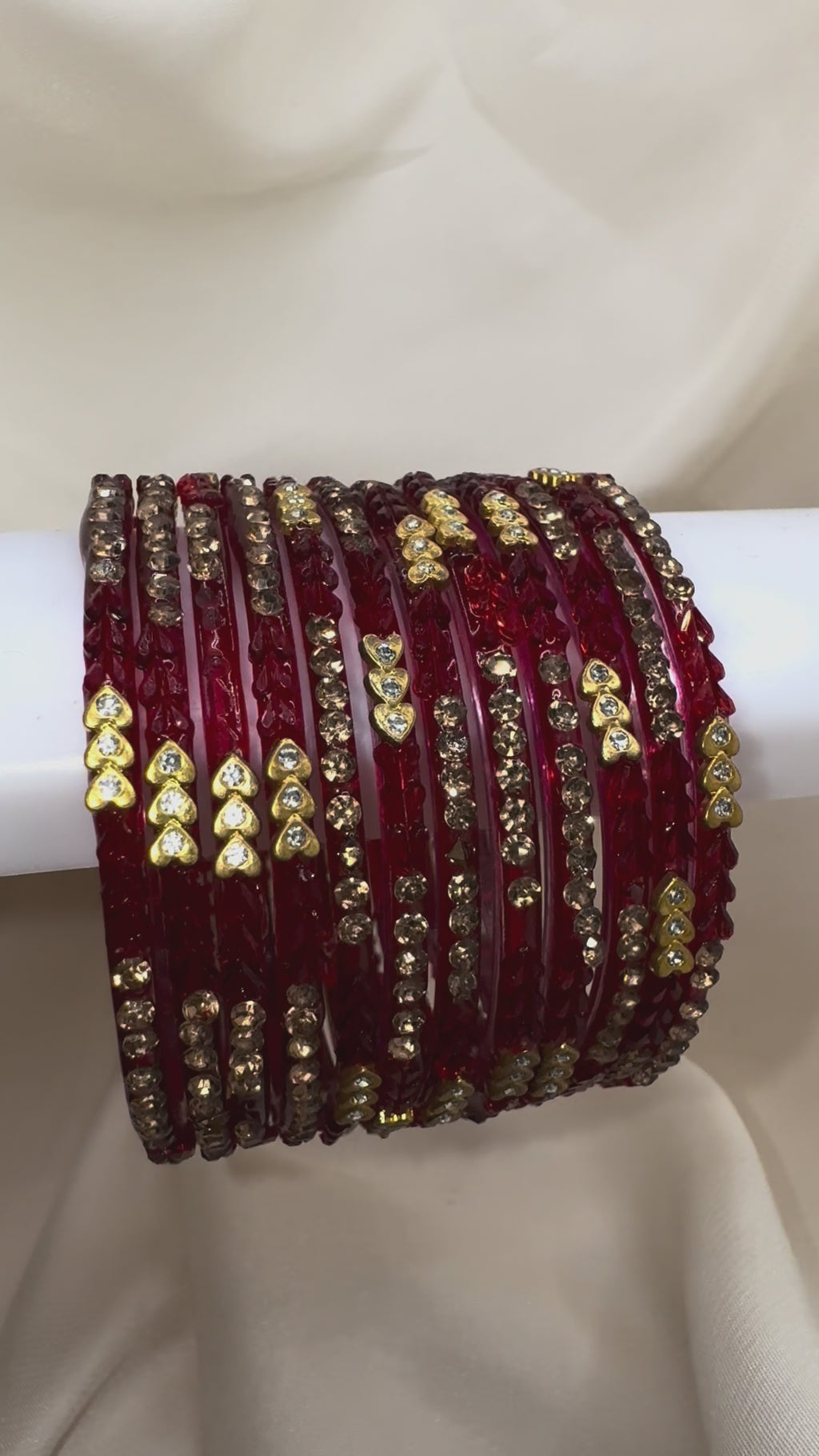 RAINDROP BANGLES GOLDEN HEARTS