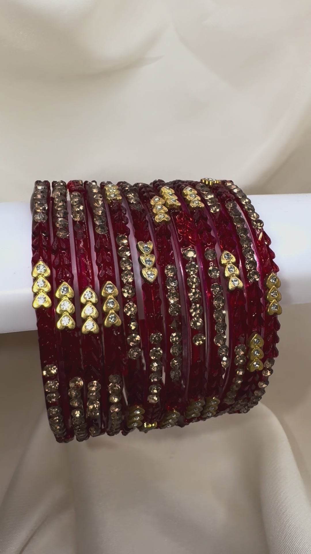 RAINDROP BANGLES GOLDEN HEARTS