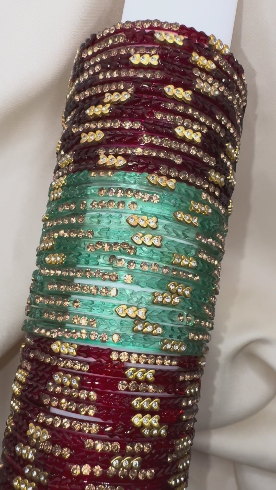 RAINDROP BANGLES GOLDEN HEARTS